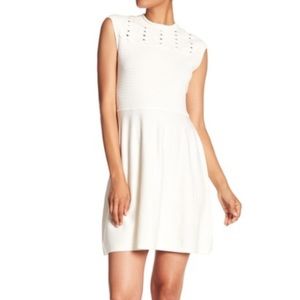 Cece Fit & Flare Knit Dress